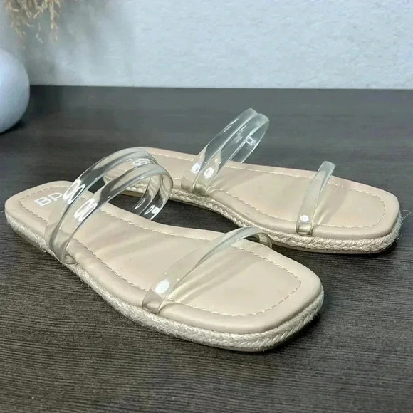 BP Viola Clear Strap Around Slide in Sandals size 4 - Picture 3 of 7